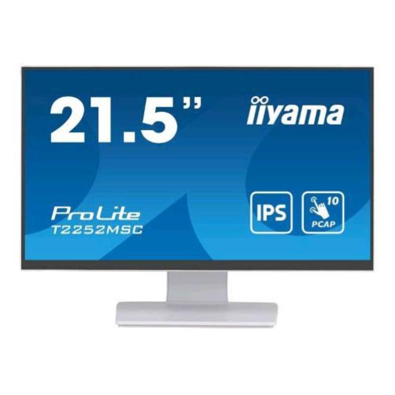 Image of Iiyama prolite t2252msc-w2 21.5 led ips full hd touch screen 250 cd/mq 1000:1 5ms altoparlanti 1 x hdmi 1 x displayport