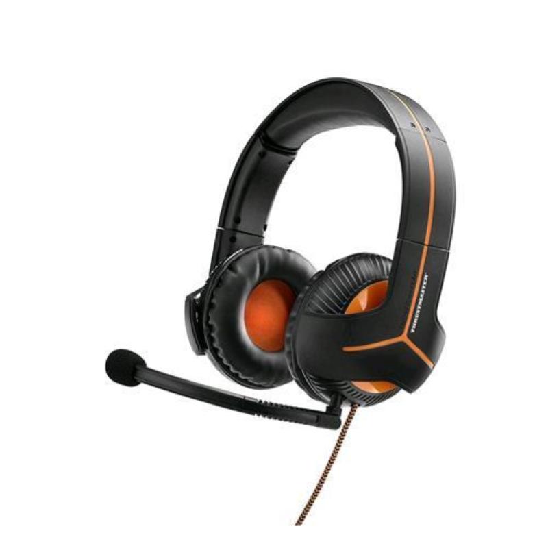 Image of Thrustmaster y350 cpx cuffie gaming con microfono tecnologia 7.1 virtual surround sound driver 60mm active bass nero arancione
