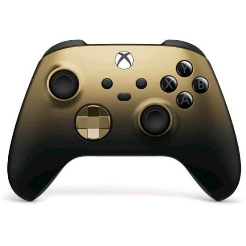 Image of Microsoft gamepad gold shadow special edition controller wireless per xbox