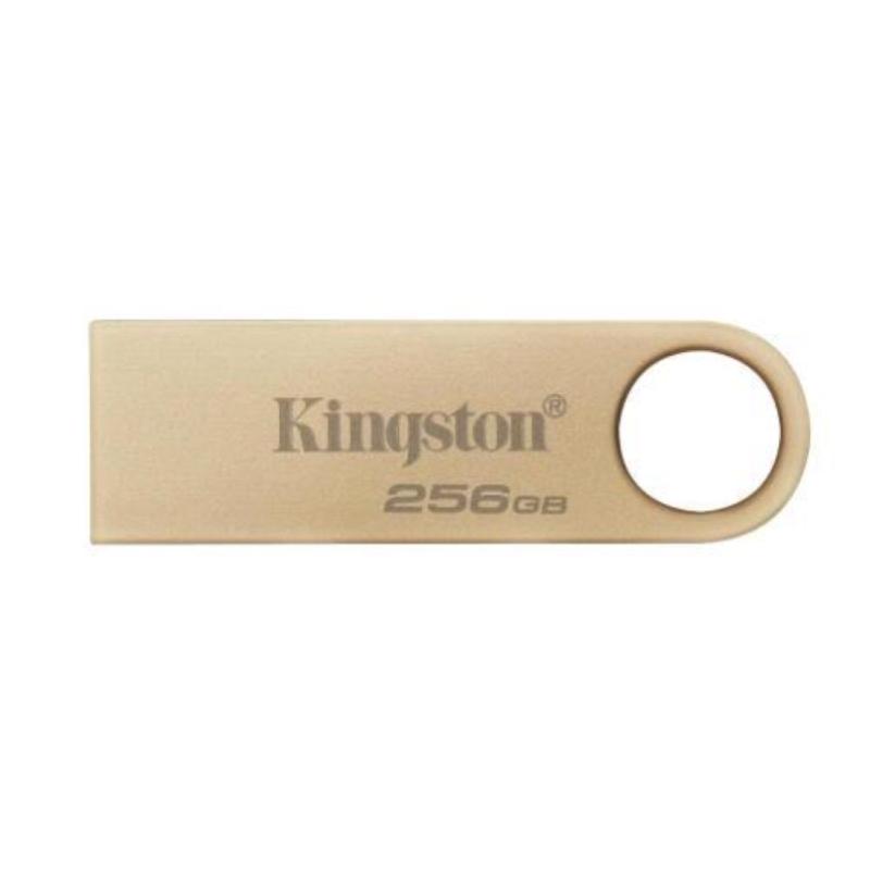 Image of Kingston datatraveler se9 g3 256gb chiavetta usb-a 3.2 gen 1 lettura 220 mb/s scrittura 100 mb/s in metallo gold