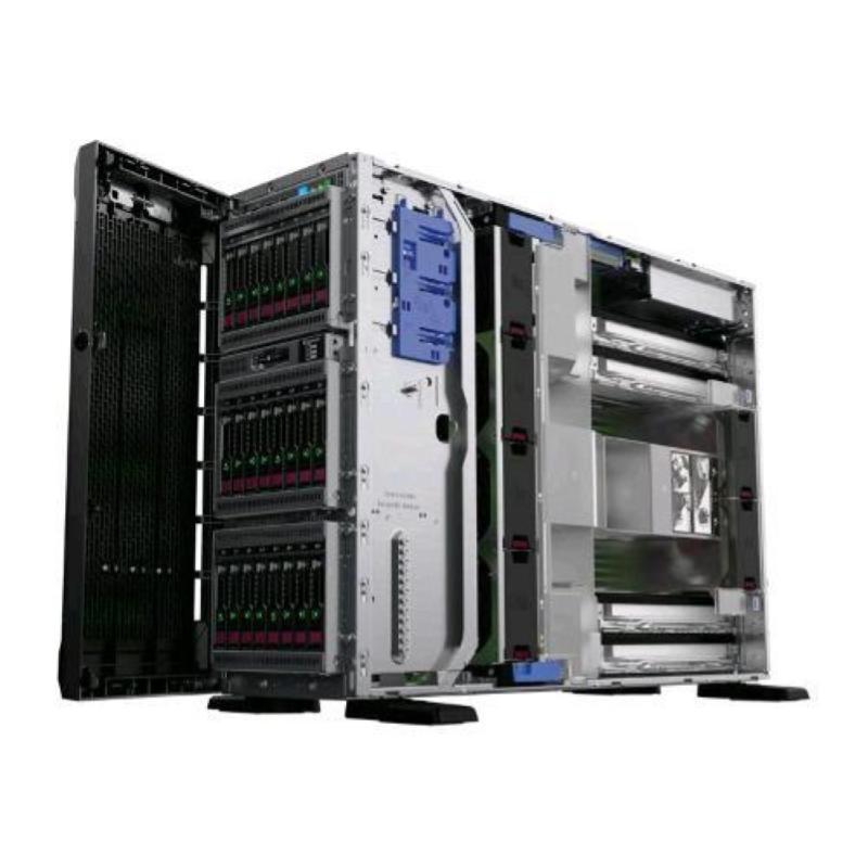 Image of Hpe proliant ml350 gen10 base server tower 4u a 2 vie 1 x xeon silver 4210r - 2.4 ghz ram 16gb sata-sas hot-swap 2.5`` baie nessun hdd gigabit ethernet