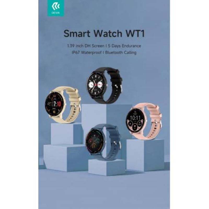 Image of Devia smart watch modello wt1 app dafit nero