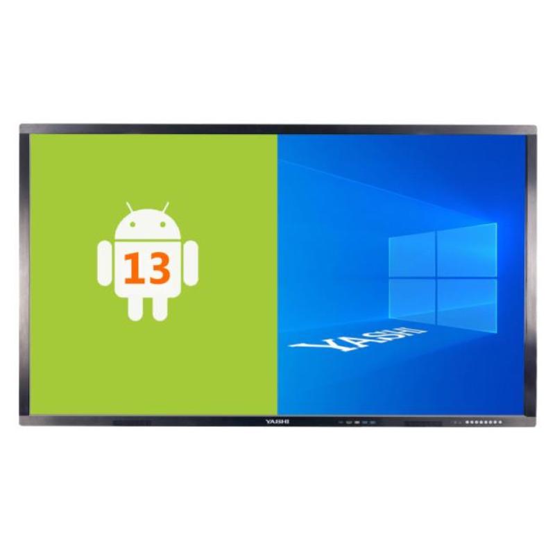 Image of Yashi ly6510 monitor interattivo touch 65`` lcd 4k type-c 4gb ram android 13 staffa a muro inclusa