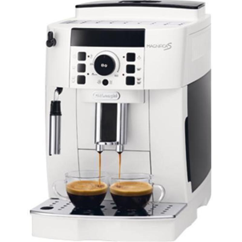 Image of De longhi ecam 21.110 macchina caffe` espresso 15 bar 1.450w caffe` macinato tanica 1.8lt beccuccio vapore colore bianco garanzia italia (ecam21110w)