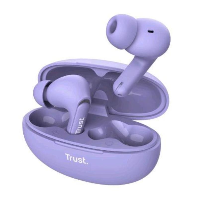 Image of Trust yavi auricolari true wireless stereo (tws) bluetooth in-ear enc musica e chiamate usb-c purple