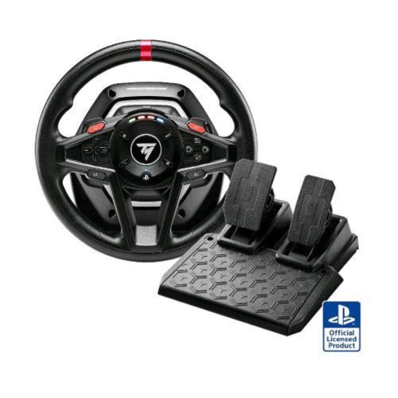 Image of Thrustmaster t128 volante force feedback con pedali magnetici tecnologia hybrid drive playstation 5 playstation 4 /pc black