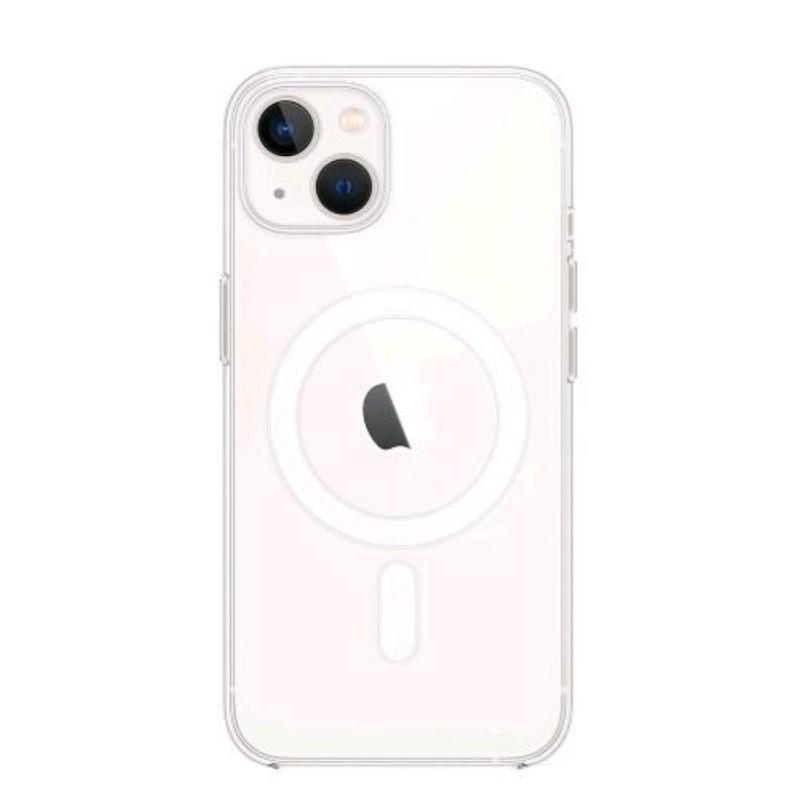 Image of Apple iphone 13 magsafe custodia in silicone trasparente