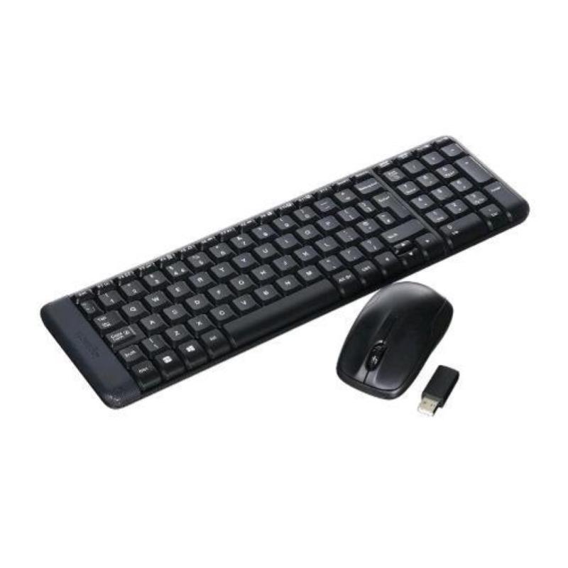 Image of Logitech wireless combo mk220 intnl tastiera e mouse wireless qwerty nero