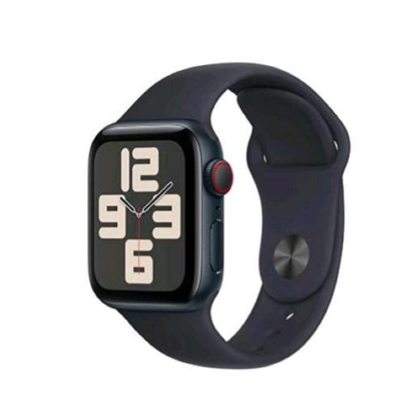 Image of Apple watch se gps + cellular 40mm midnight aluminium case with midnight sport band - m/l