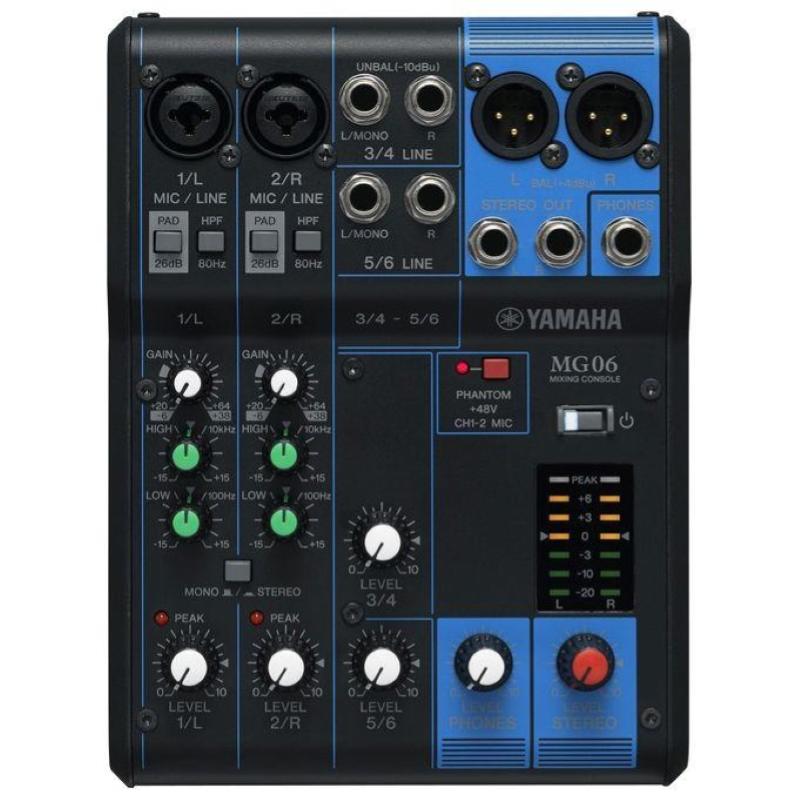 Image of Yamaha mixer analogico 6 canali black