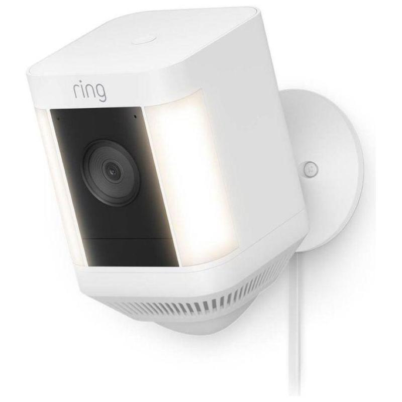 Image of Ring spotlight cam plus plug-in telecamera di sorveglianza connessa in rete per esterno colore giorno e notte 1080p audio wi-fi