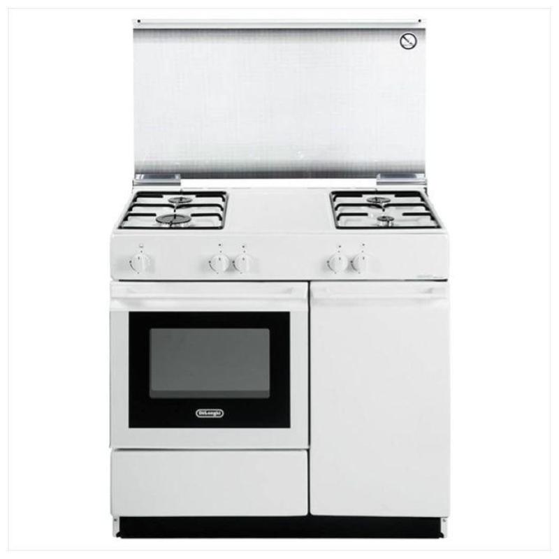 Image of De longhi sgw 854 n linea smart cucina a gas libera installazione forno a gas 4 fuochi classe energetica 86 cm bianco