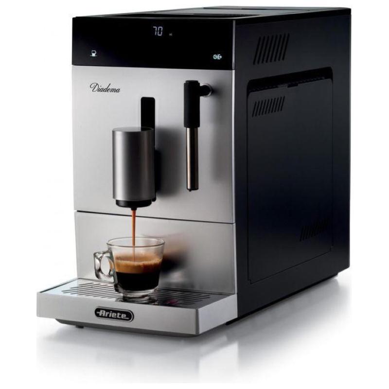 Ariete diadema silver macchina da caffe` super automatica 1350w 19bar espresso americano