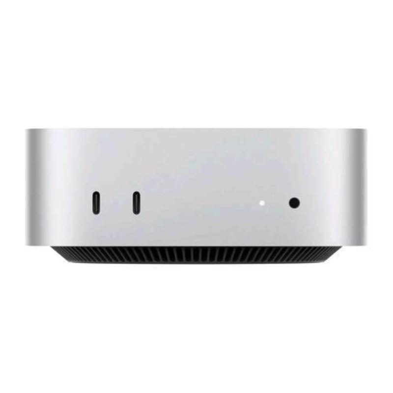 Apple mac mini 2024 chip apple m4 cpu 10 core gpu 10 core ram 16gb-ssd 256gb wi-fi 6e gigabit lan argento