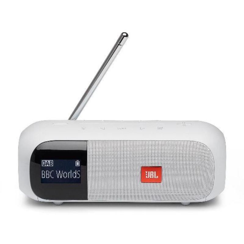 Radio fm portatile digitale dab+ display lcd bluetooth bianco (jbltuner2wht)