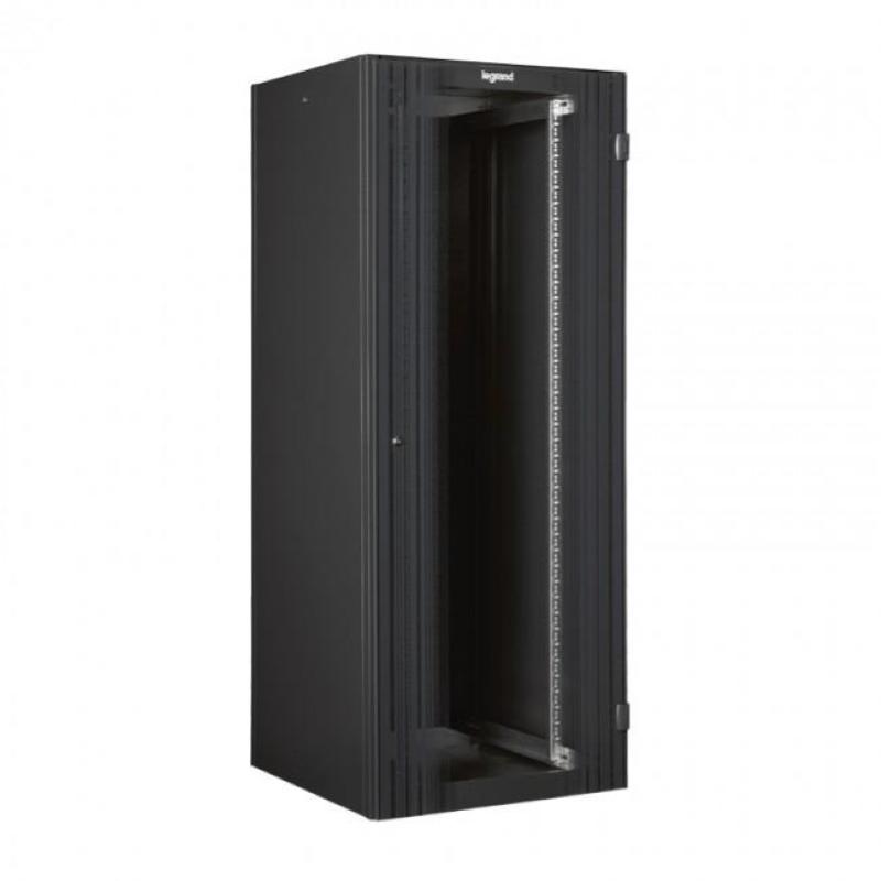 Armadio rack da pavimento legrand 42u 2026x600x1000 porta in vetro 2 montanti anteriori ral 7016