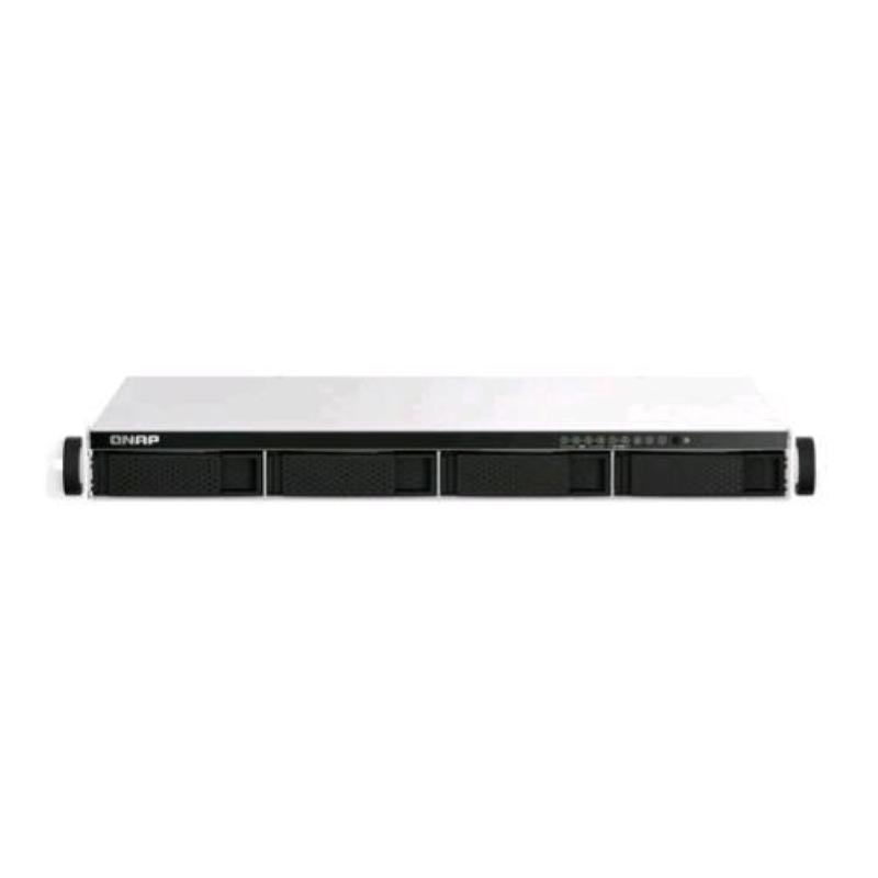 Qnap ts-464u nas chassis rack 1u intel celeron n5095 2.9ghz ram 8gb-4 bay hdd/ssd 2.5/3.5-lan 10/100/1000/2500 mbps colore nero