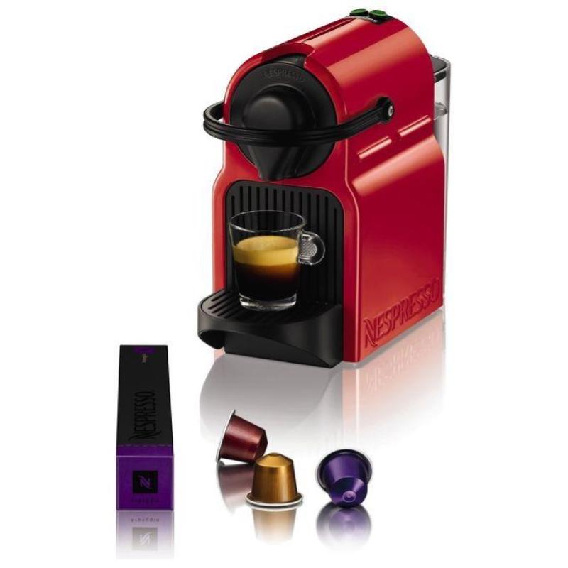 Krups xn1005k inissia macchina da caffe` nespresso 1260 w 0 7 litri rossa con 16 capsule in omaggio e funzioni avanzate