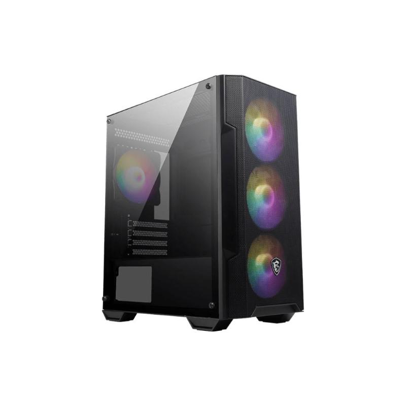 Msi mag forge m100a computer case micro tower nero-trasparente