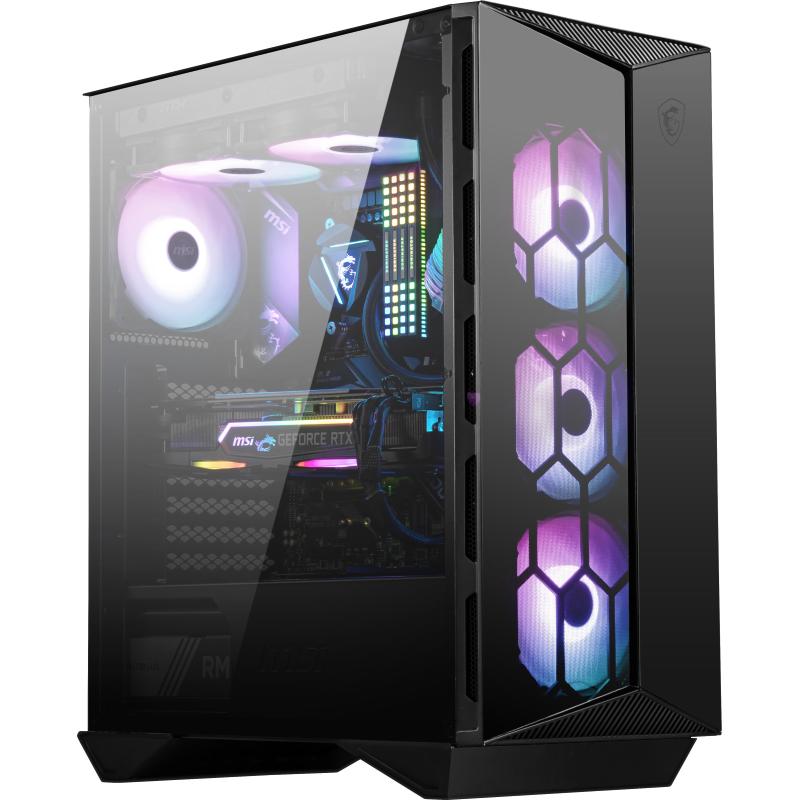 Msi mpg gungnir 110r mid tower vetro temperato no-power minitx/matx/atx nero