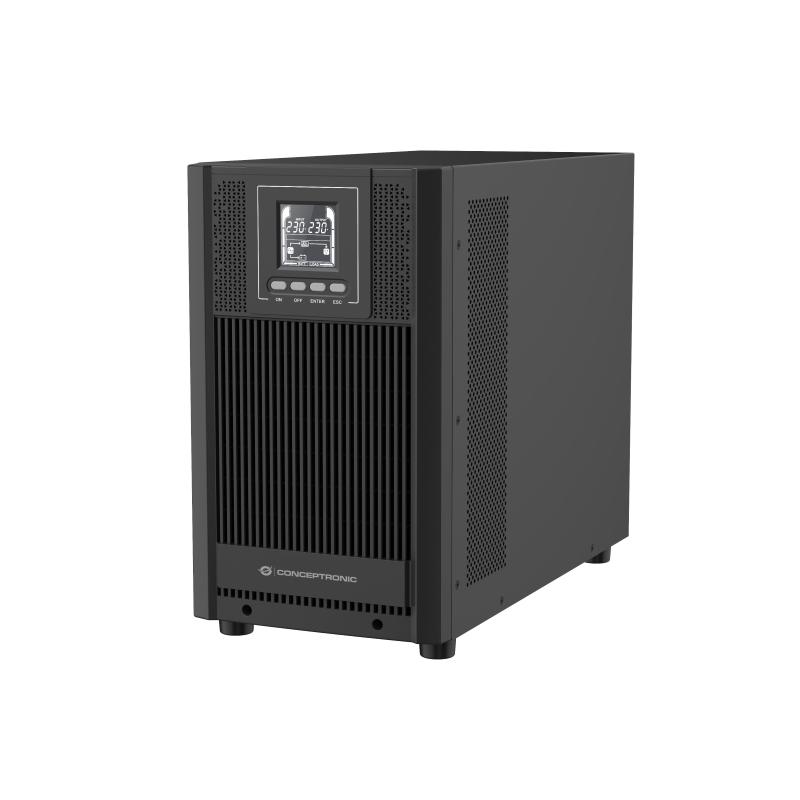 Conceptronic zeus52e3kgruppo di continuita` ups doppia conversione online 3 kva 2700 w 5 prese ac