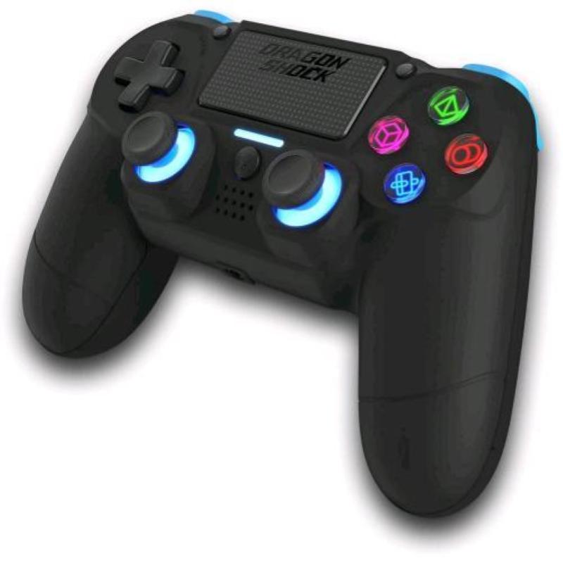 Dragonshock mizar bt controller wireless per ps4 pc e dispositivi mobili nero