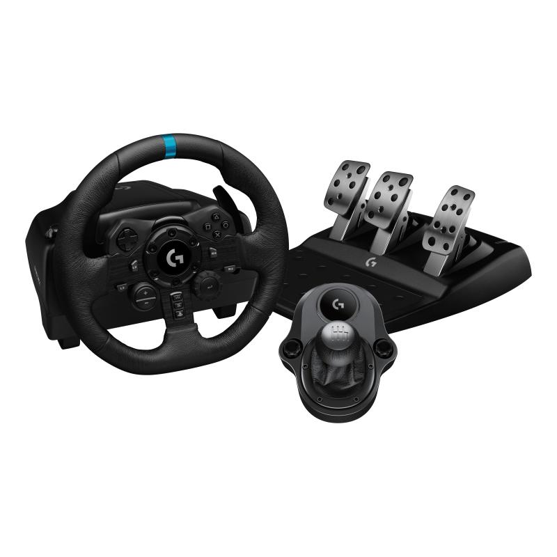 Logitech volante e pedaliera simulatore guida g923 ps4 bundle shifter