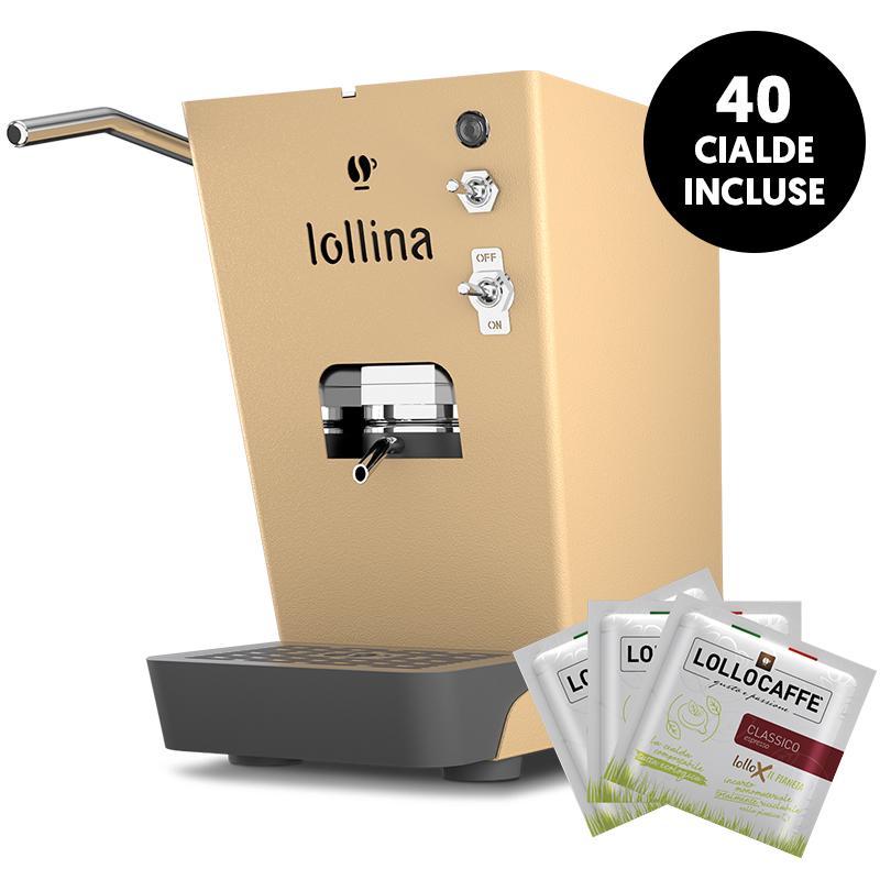 Image of Lollo caffe`` lollo caffe` nuova lollina plus (creamymou) - macchina caffe` espresso a cialde - 40 cialde incluse cod030