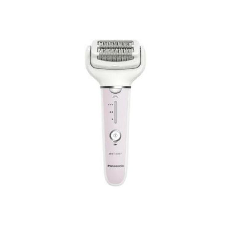 Panasonic es-ey80-p503 epilatore wet e dry 2 dischi testina flessibile orientabile con 5 accessori rosa