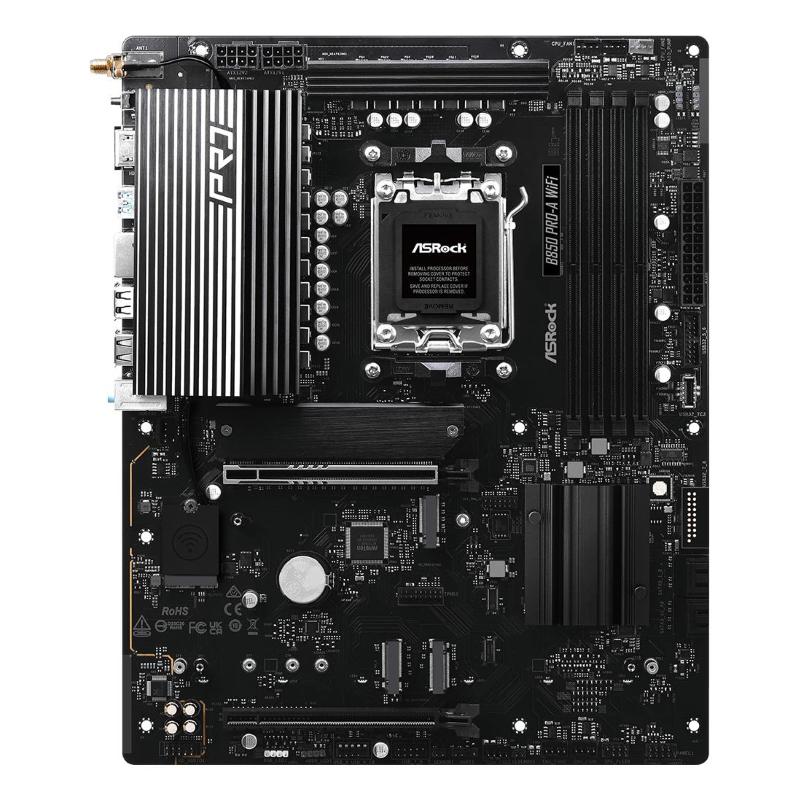Asrock b850 pro-a wifi amd b850 socket am5 atx 4 x ddr5 4x m.2