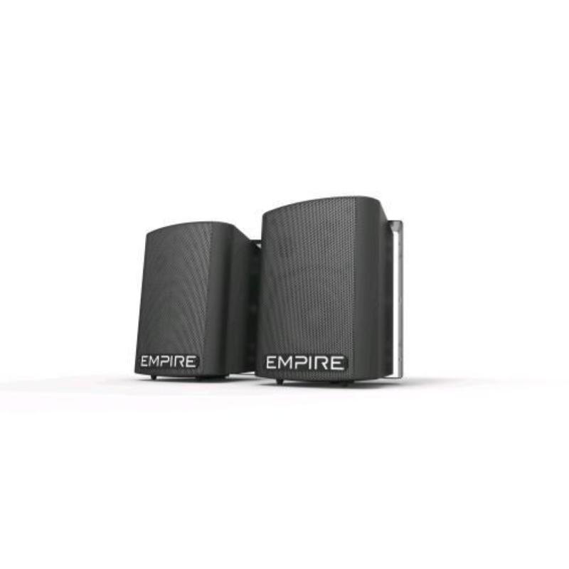Empire wall 250 mic casse amplificate 250 w con ingresso microfonico jack 6.3mm + porta usb nero