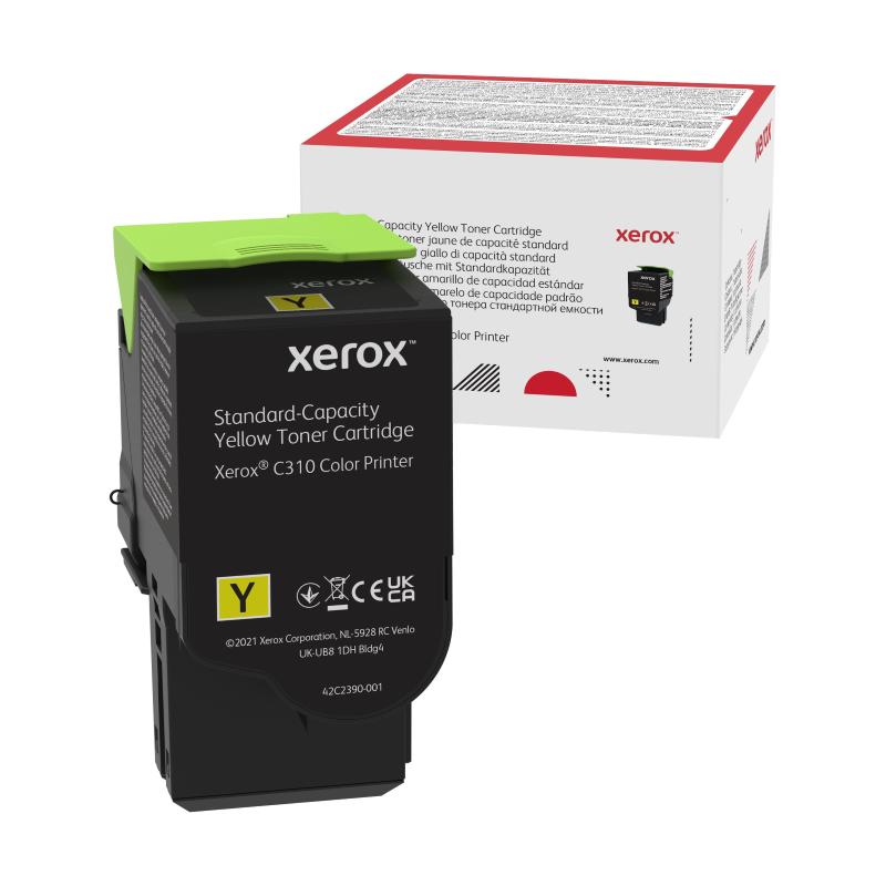 Image of Xerox toner giallo a capacità standard da 2000 pagine per stampante a colori ® c310/multifunzione a colori ® c315 cod030