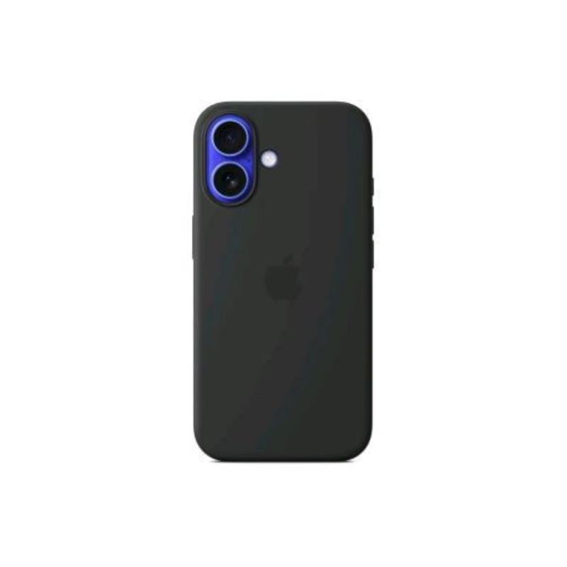 Image of Apple iphone 16 silicone case cover magsafe in silicone nero cod030