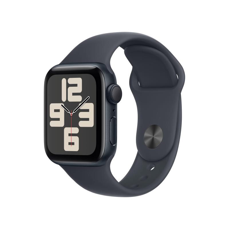 Apple watch se 40mm mezzanotte gps 2024 alluminio sport band m/l mezzan