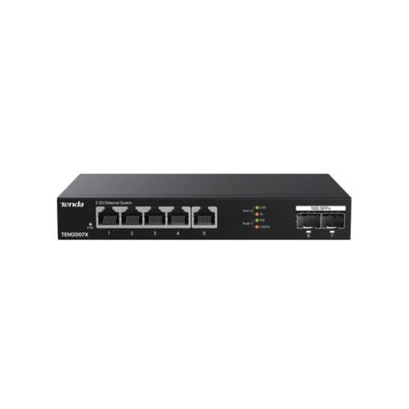 Image of Tenda switch unmanaged desktop, 5*2.5ge + 2*10g sfp cod030