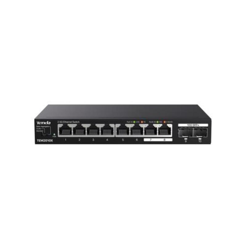 Image of Tenda switch unmanaged desktop, 8*2.5ge + 2*10g sfp cod030