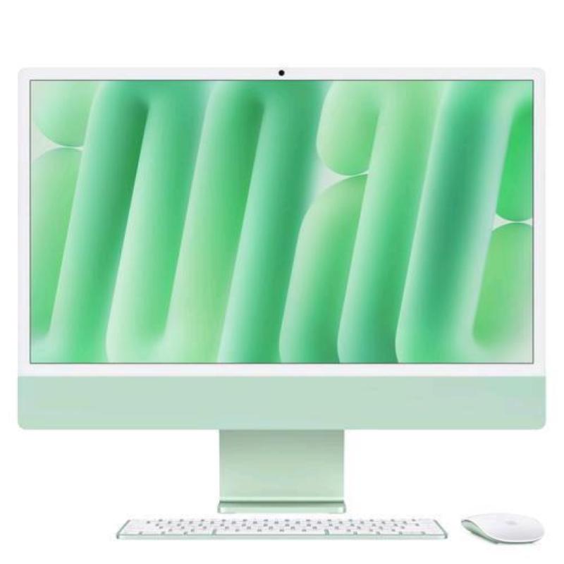 Imac 24 con display retina 4 5k: chip apple m4 con cpu 10-core e gpu 10-core 16gb 512gb ssd - verde