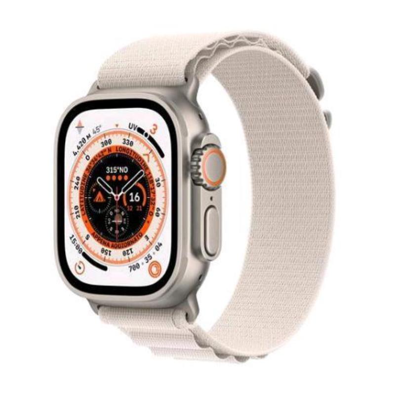Image of Apple watch ultra gps + cellular 4g lte 49mm cassa in Titanium cinturino alpine loop galassia large cod030
