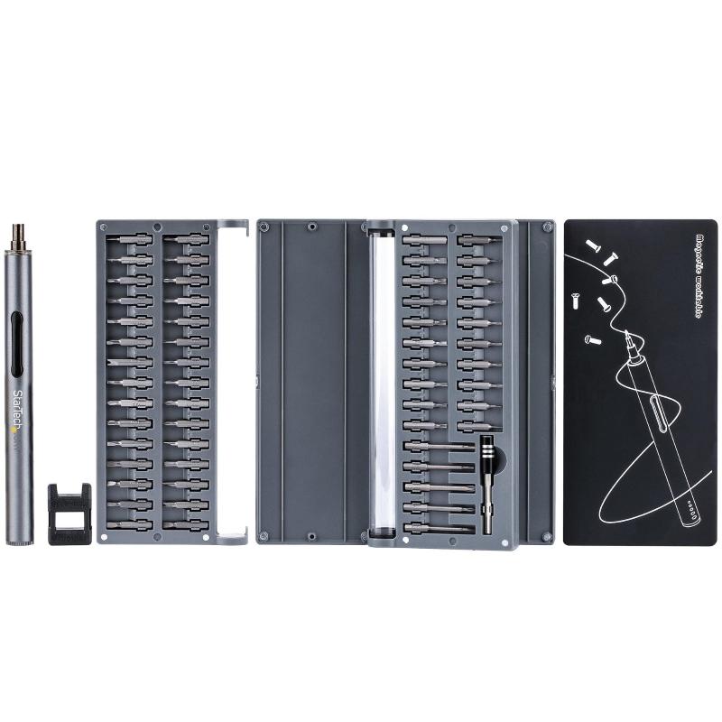 Image of Startech.com set di cacciaviti elettrici di precisione a 55 punte - kit di cacciaviti a batteria portatile/mini per riparazioni cod030