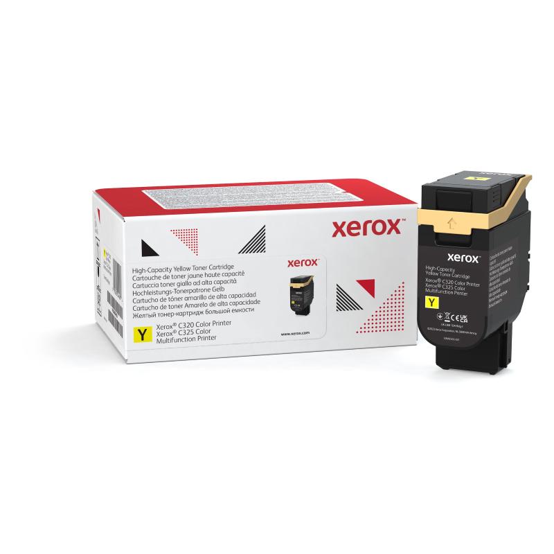 Image of Xerox toner giallo a high capacity da 5500 pagine per stampante a colori ® c320/multifunzione a colori ® c325 cod030