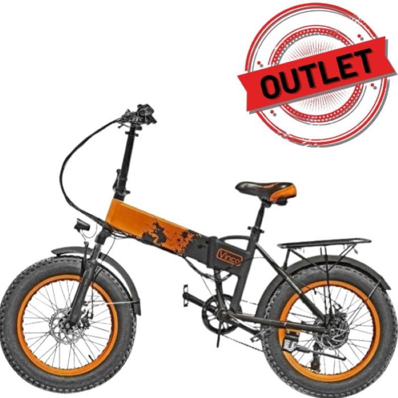 (outlet) bici elettrica con pedalata assistita 12000 - 250w - arancione (myt-20)