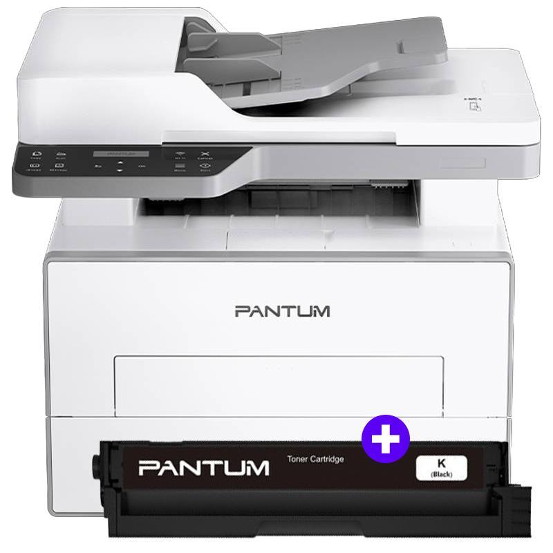 Image of (bundle) pantum bm4240adw - stampante multifunzione laser monocromatica a4 - wifi + lan - fronte / retro auto - 33 ppm + toner originale pl-a4201h cod030