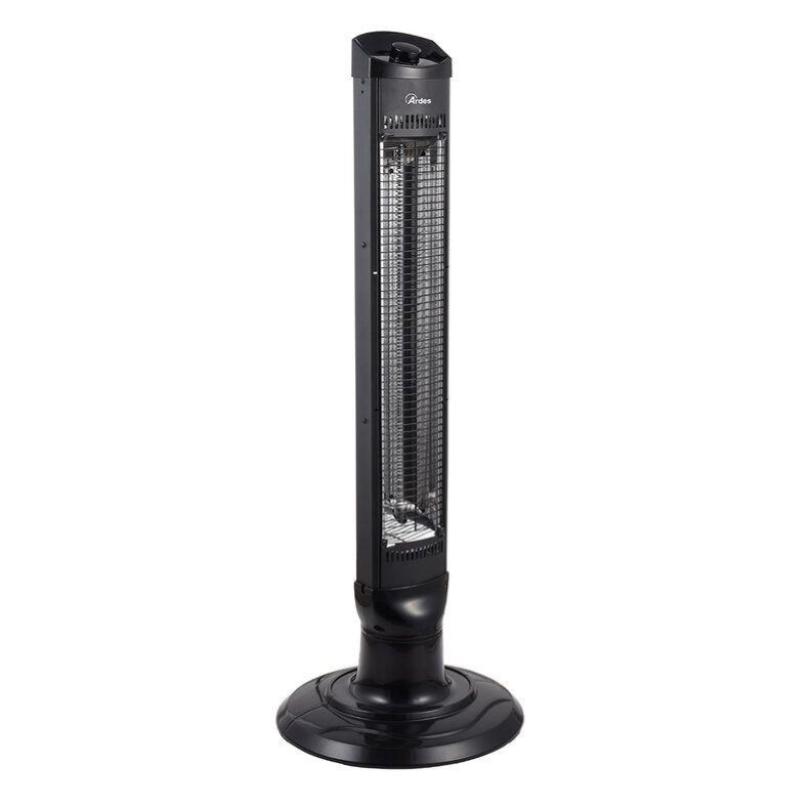 Stufa al carbonio oscillante caio ar4b03 riscaldatore ambiente elettrico - interno nero 1000w