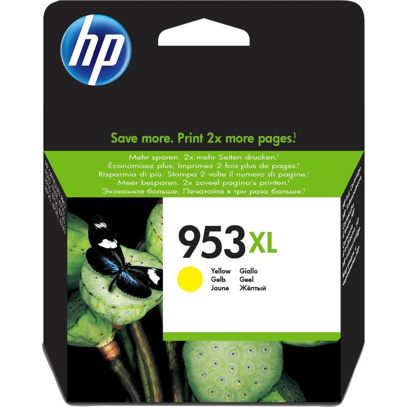 Image of Hp cartuccia inchiostro giallo originale ad alta capacità 953xl cod030