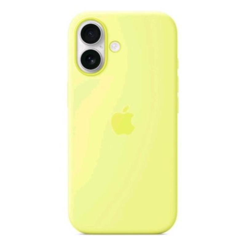 Apple iphone 17 custodia in silicone magsafe giallo neon