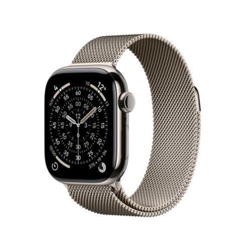 Image of Apple watch series 11 gps + cellular 5g 42mm cassa Titanium con loop in maglia milanese cod030