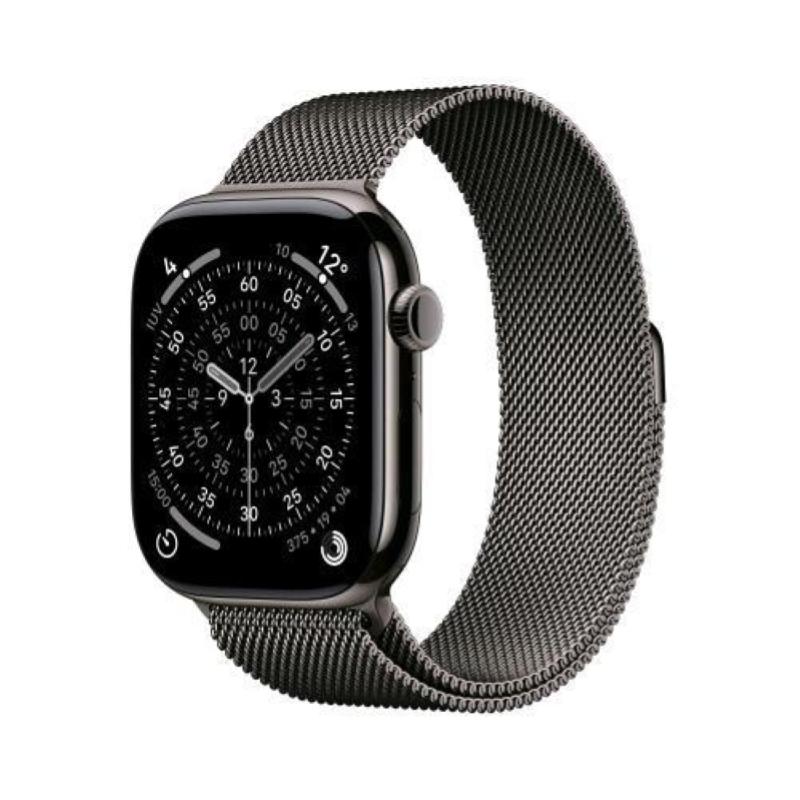 Image of Apple watch series 11 gps + cellular 5g 46mm cassa Titanium ardesia con loop milanese ardesia - m/l cod030