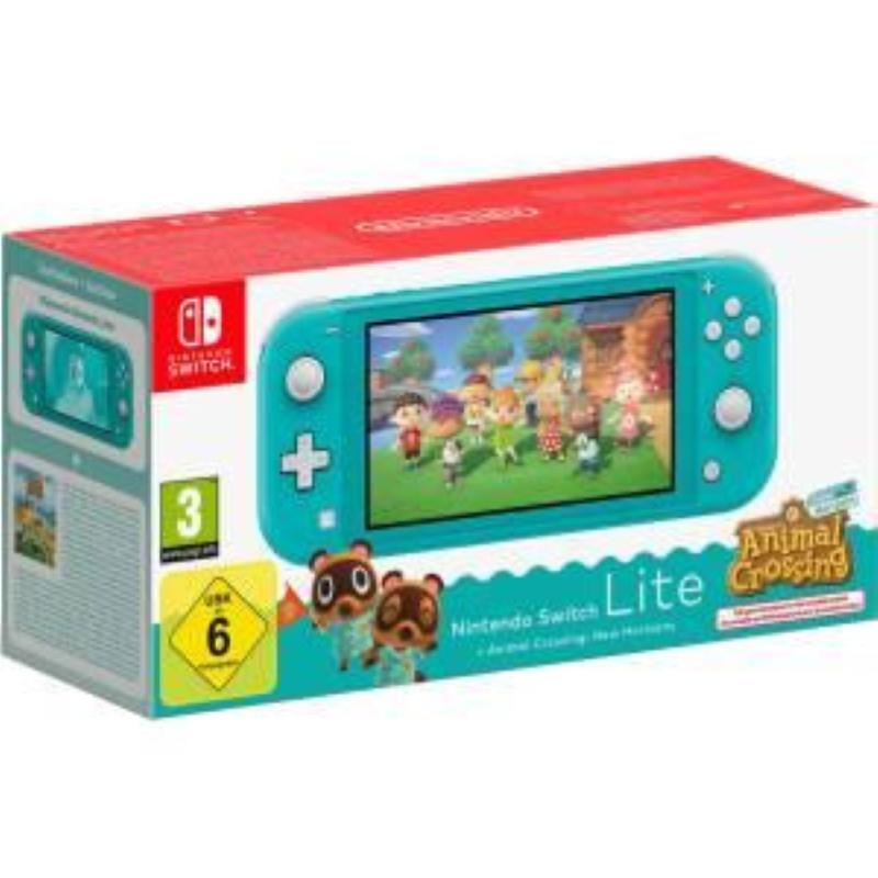 Switch lite console animal crossing turquoise