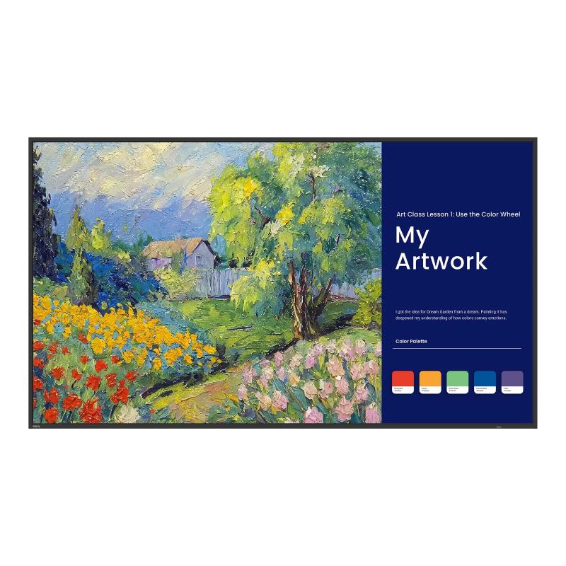 Benq sl8604 - monitor 86 4k - grafica pro - speaker in