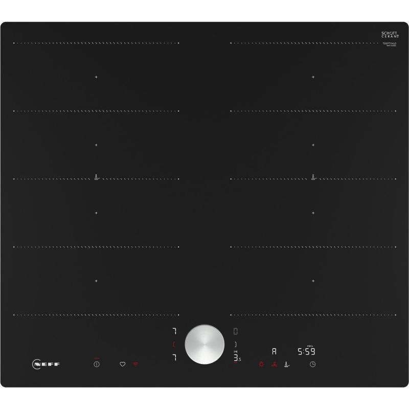 Neff t66ptx4l0 piano cottura nero da incasso 60 cm piano cottura a induzione 4 fornello(i)